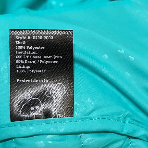 FlyFlow Womens Laurel Down Packable Puffer Vest Size XS Outdoor Gorpcore Travel - Picture 12 of 13